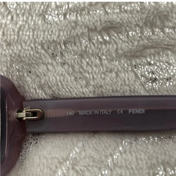 Fendi Selleria Eyeglasses Frames Purple Italy 140 Designer New Authentic - Picture 4 of 9